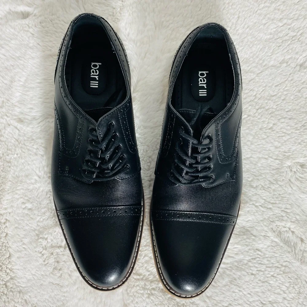 Men's Parker Leather Cap-Toe Brogues Size 11